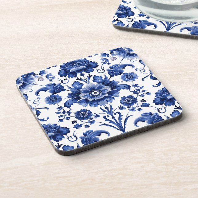 Posavasos Floral Delft Blue (Lado Izquierdo)