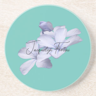 Posavasos Floral elegancia caligrafía Minimalista litografía