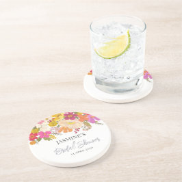 Posavasos Floral Garden Summer Bridal Shower
