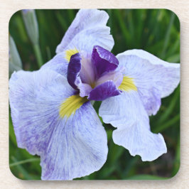Posavasos Floral iris japonesa morada y blanca