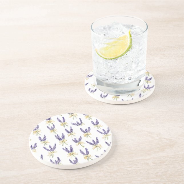 Posavasos Floral Lavanda Púrpura (Lado)