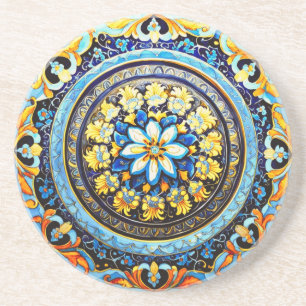 Posavasos Floral mallónica española de origen romano