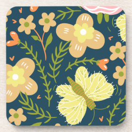 Posavasos Floral, Mariposa Y Glamour Elegante Sin Precedente