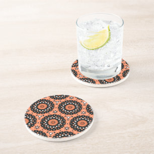 Posavasos Floral Naranja Otoñal