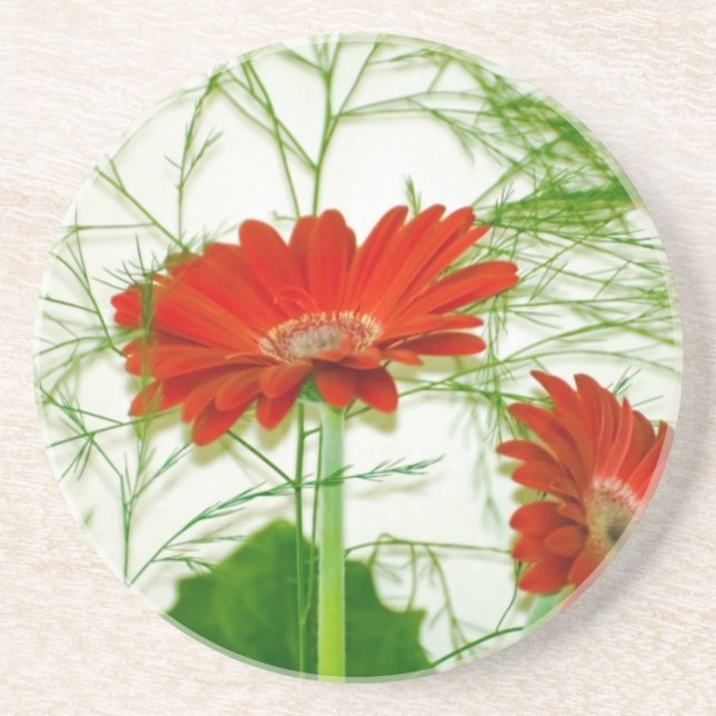 Posavasos Floral rojo (Frente)