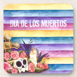 Posavasos Floral Skull Dia de los Muertos | Montaña