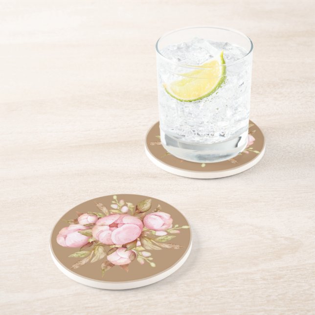 Posavasos Floral Teddy Bear Baby Bear Baby Shower Collective (Lado)