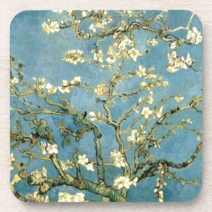 Posavasos Floreciente árbol de almendros por Van Gogh