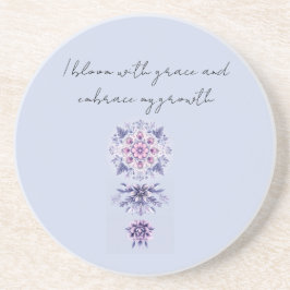 Posavasos Floreciente Serenity Mandala Sandstone Coaster