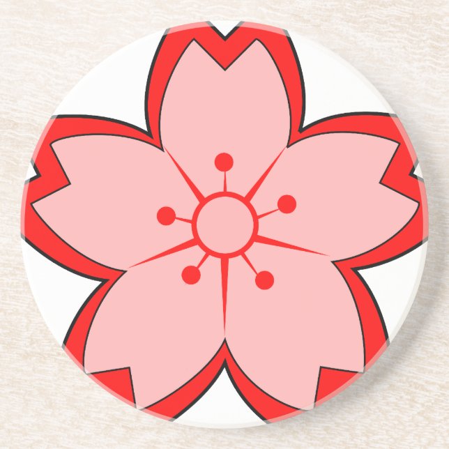 Posavasos Florecimiento de cerezo japonés (Frente)