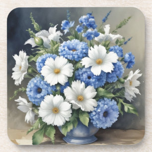 Posavasos Florero Elegante Acuarela