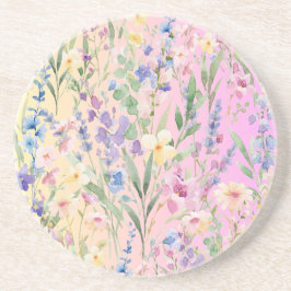 Posavasos Flores Amarillas Rosadas Coloridas