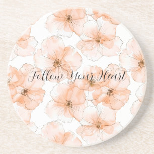 Posavasos Flores Bonitas de Melocotón