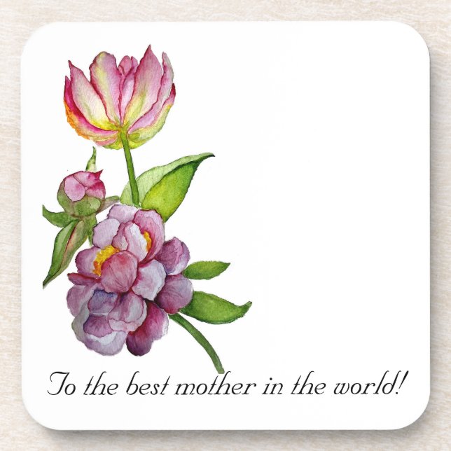 Posavasos Flores brillantes (Frente)