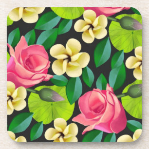 Posavasos Flores coloreadas a mano Diseño-67459