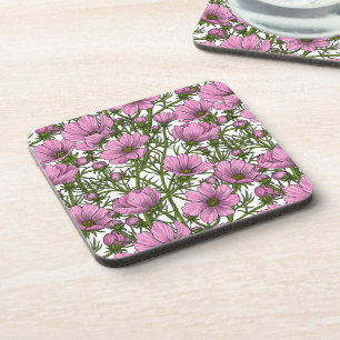 Posavasos Flores Cosmos rosadas