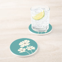 Flores Cosmos Silhouettes Muro floral moderno
