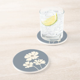 Posavasos Flores Cosmos Silhouettes Muro floral moderno