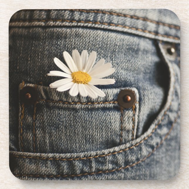 Posavasos Flores | Daisy en Jeans Pocket (Frente)
