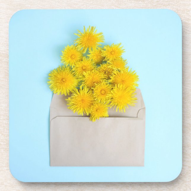 Posavasos Flores | Dandelions en sobre (Frente)