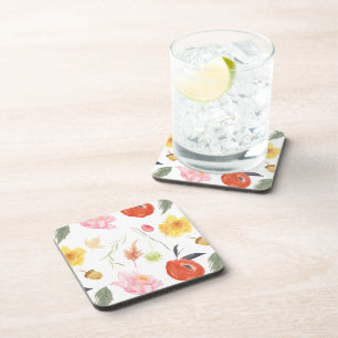 Posavasos Flores de Acuarela