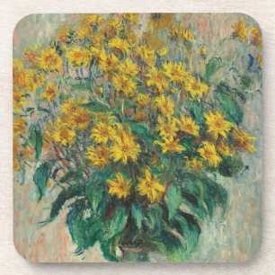 Posavasos Flores de alcachofa de Jerusalén por Claude Monet