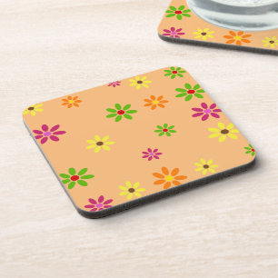 Posavasos Flores de arte pop sin fisuras + tus ideas