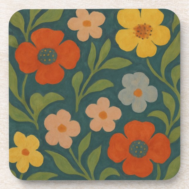 Posavasos Flores de Cabaña (Frente)