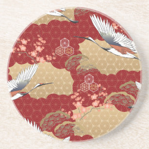 Posavasos Flores de cerezo de kimono japonesas