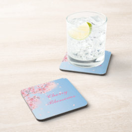 Posavasos Flores de cerezo rosa dulce