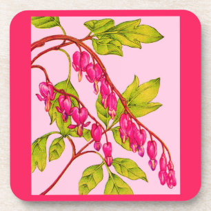 Posavasos flores de corazón sangrante