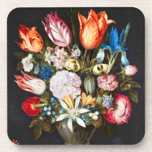 Posavasos Flores de época en un vaso de Ambrosius Bosschaer