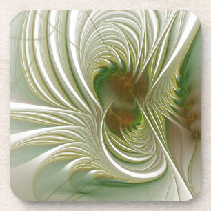 Posavasos Flores de fantasía fractal blandas y tendientes
