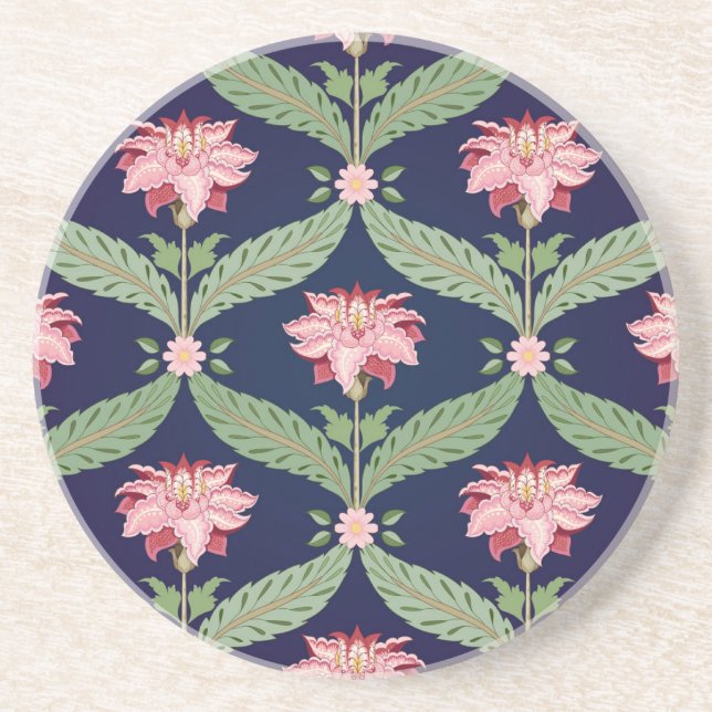 Posavasos Flores de Fantasía: Motivos Oscuros Indios (Frente)