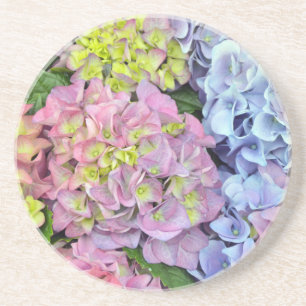 Posavasos Flores de horangea coloridas