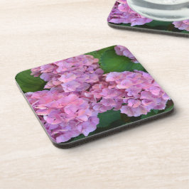 Posavasos Flores de Hortensia rosa pastel   