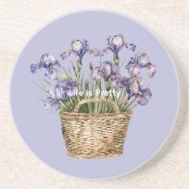 Posavasos Flores de Iris Púrpura