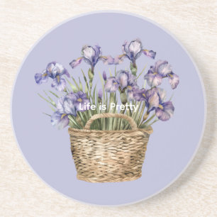 Posavasos Flores de Iris Púrpura