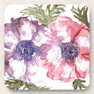 Posavasos Flores de la acuarela