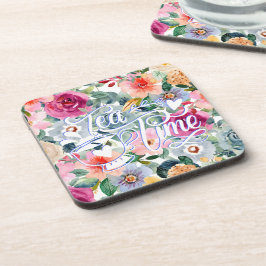 Posavasos Flores de la hora del té