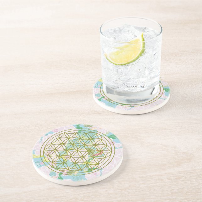 Posavasos Flores de la vida (Lado)