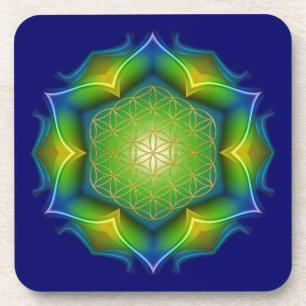 Posavasos FLORES DE LA VIDA / Blume des Lebens - Mandala V