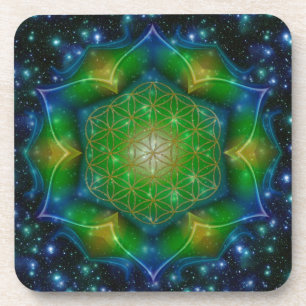 Posavasos FLORES DE LA VIDA/Blume des Lebens Mandala V Squar