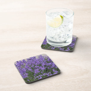 Posavasos Flores de lavanda morada Floral