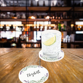 Posavasos Flores de lavanda nombre de vegetación eucalipto