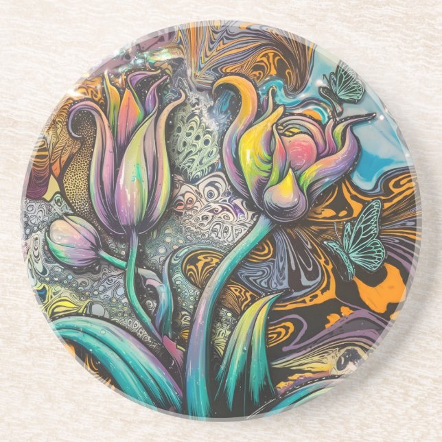 Posavasos Flores de Mandala (Frente)