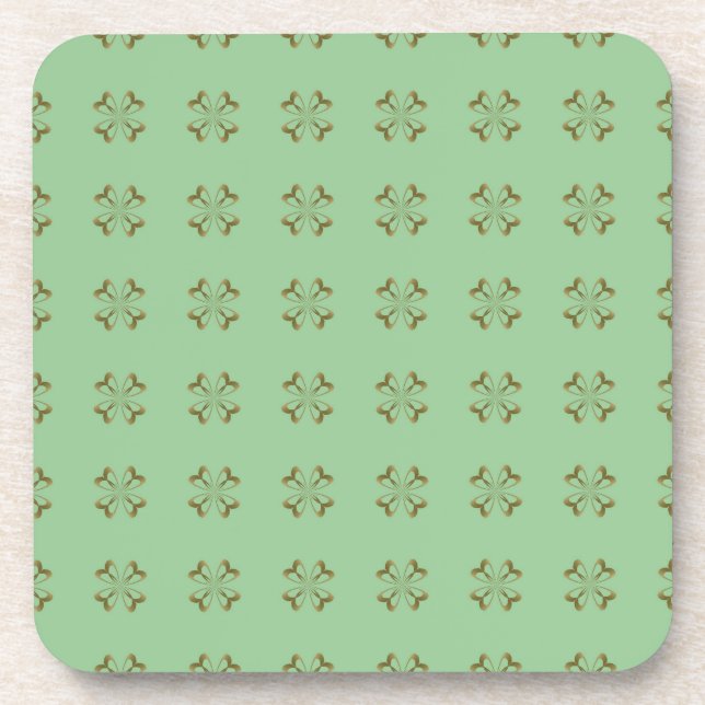 Posavasos Flores de oro en la menta (Frente)