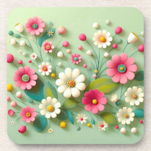 Posavasos Flores de papel