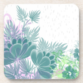 Posavasos flores de pascua lluviosas