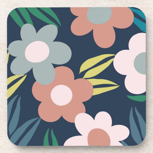 Posavasos Flores de primavera (Frente)